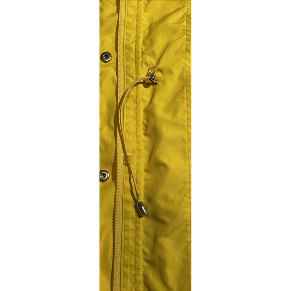 Lauren Ralph Lauren Women's Yellow Utility Jacket ๐ Snap Front - Large *Flaw* - Picture 7 of 16